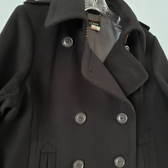 🖤 J. Crew classic black wool pea coat 🖤 - Picture 6 of 7